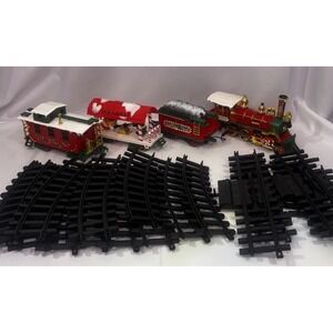 🚂New Bright Vintage Musical Holiday Christmas Express Train #183 Complete Works